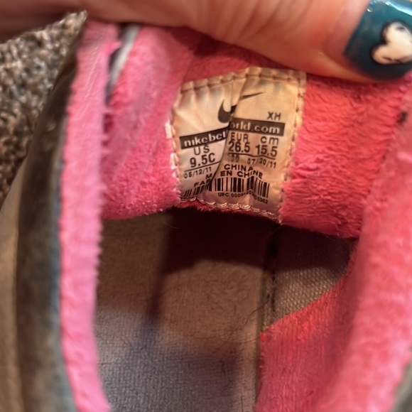 Nike ACG Baby Woodside Gt Leather Black Gray Winter Rain Sneaker Boots Shoe 9.5c - Picture 3 of 4